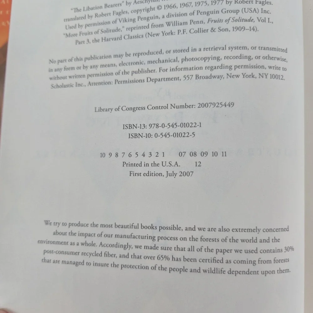 ERROR COPY Harry Potter and the Deathly Hallows 1st First Edition COLLECTIBLE